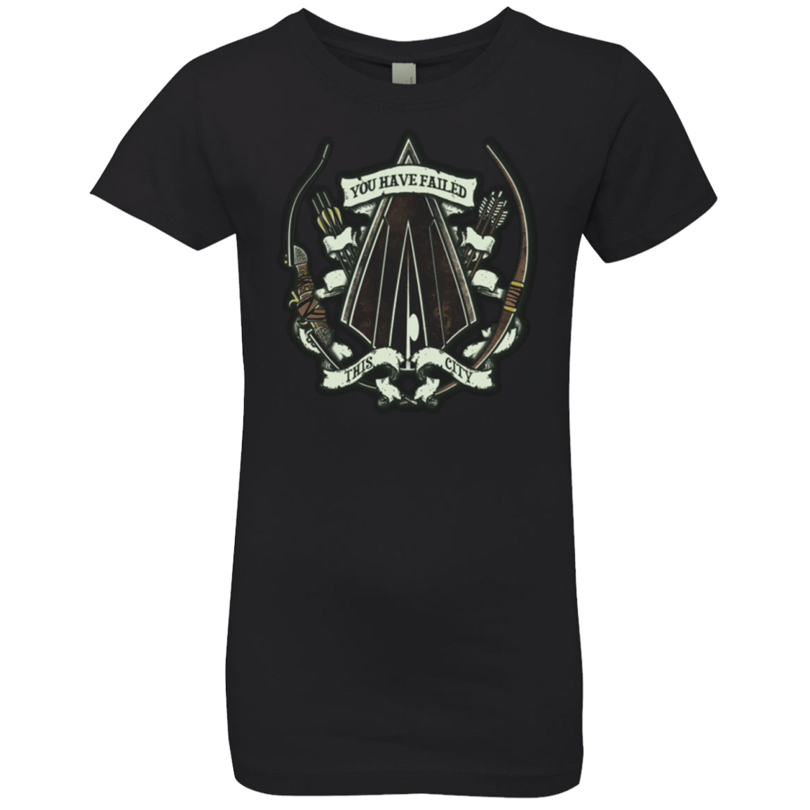 T-Shirts Black / YXS The Arrow Crest Girls Premium T-Shirt
