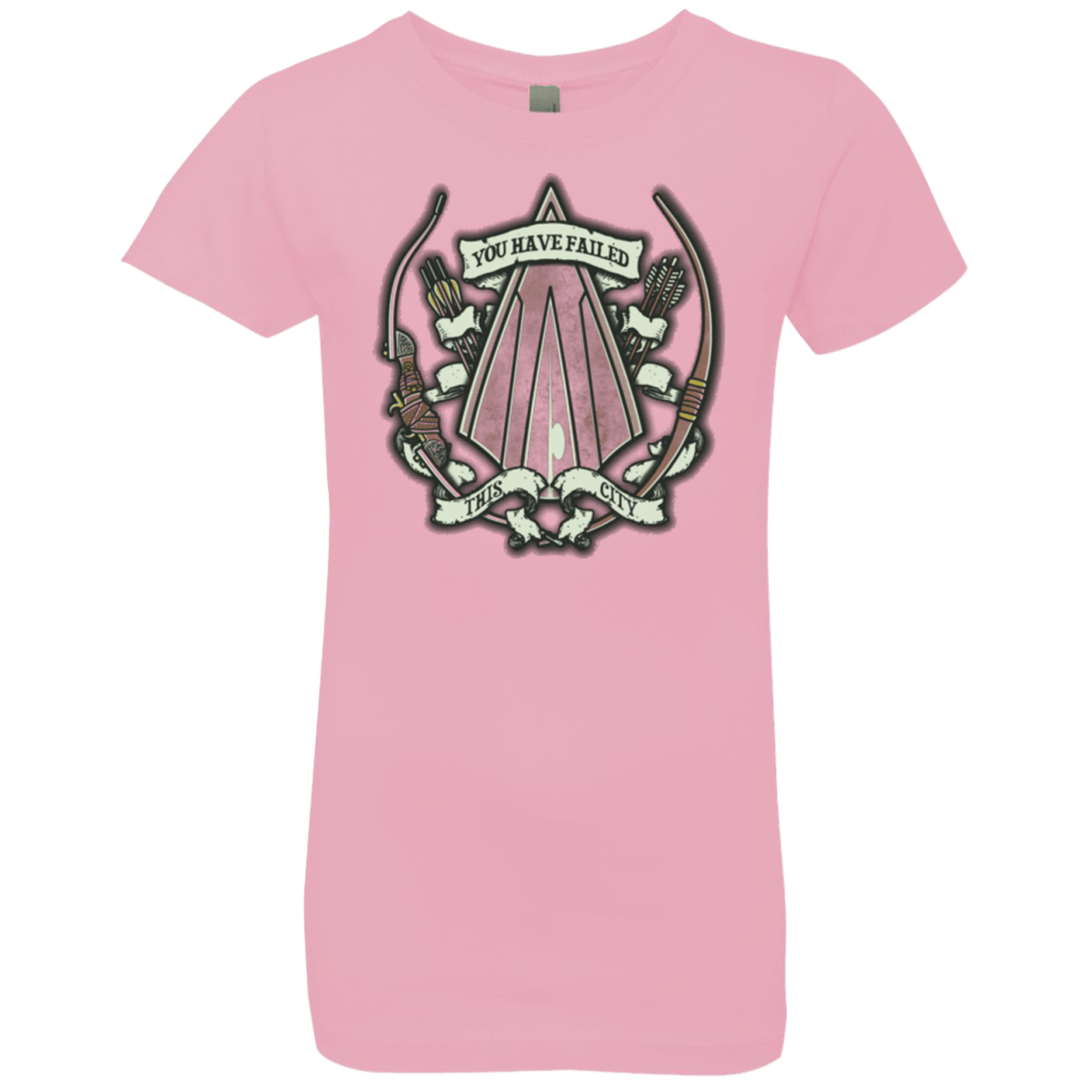 T-Shirts Light Pink / YXS The Arrow Crest Girls Premium T-Shirt