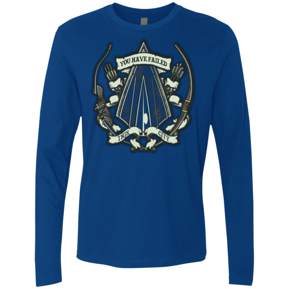 T-Shirts Royal / Small The Arrow Crest Men's Premium Long Sleeve