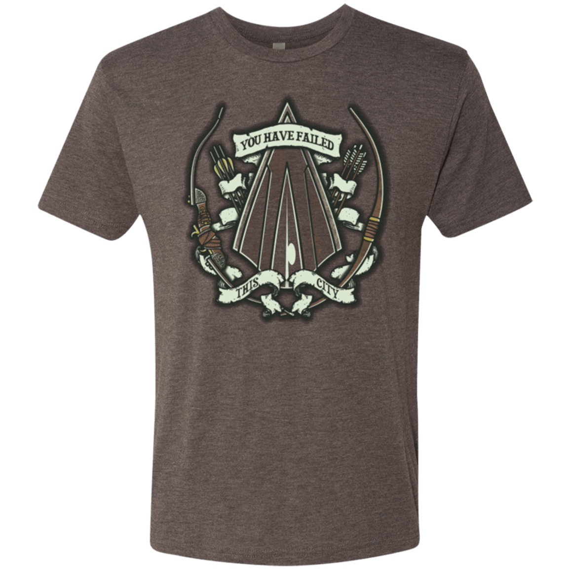 T-Shirts Macchiato / Small The Arrow Crest Men's Triblend T-Shirt