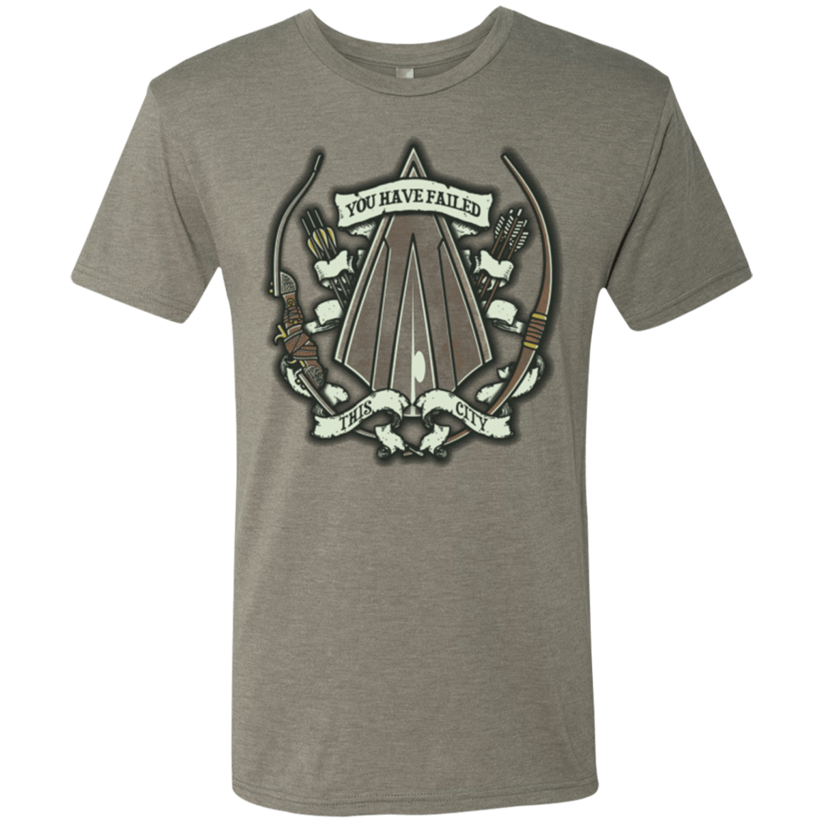 T-Shirts Venetian Grey / Small The Arrow Crest Men's Triblend T-Shirt