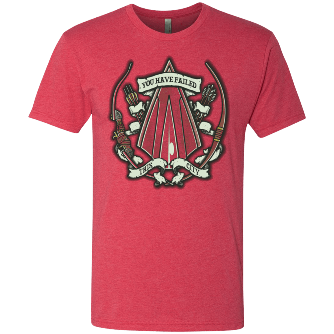 T-Shirts Vintage Red / Small The Arrow Crest Men's Triblend T-Shirt