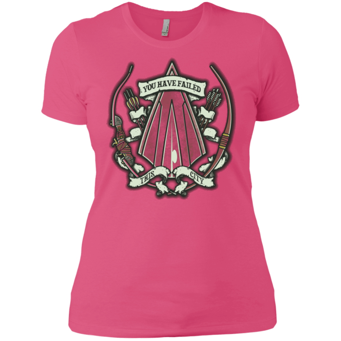 T-Shirts Hot Pink / X-Small The Arrow Crest Women's Premium T-Shirt