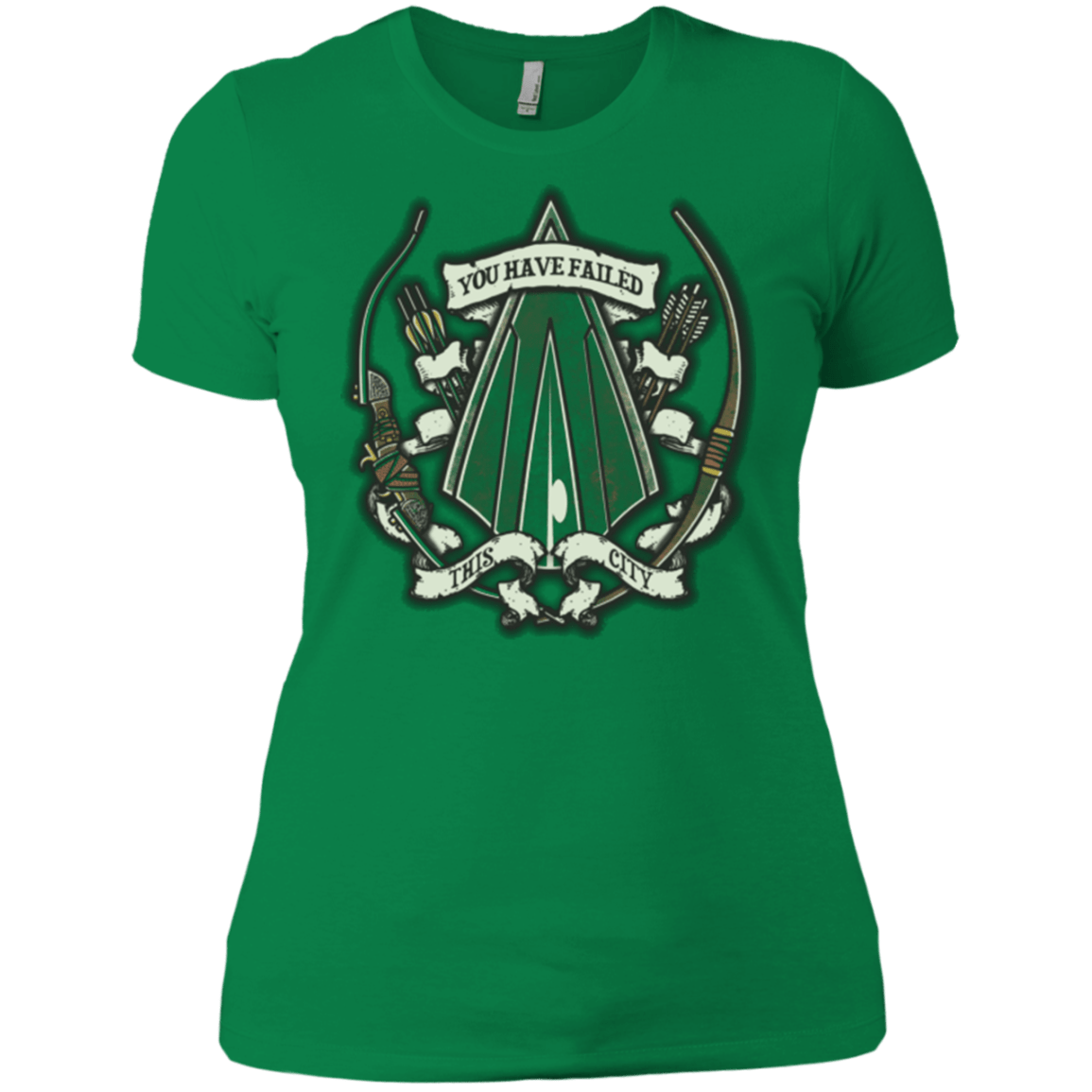 T-Shirts Kelly Green / X-Small The Arrow Crest Women's Premium T-Shirt