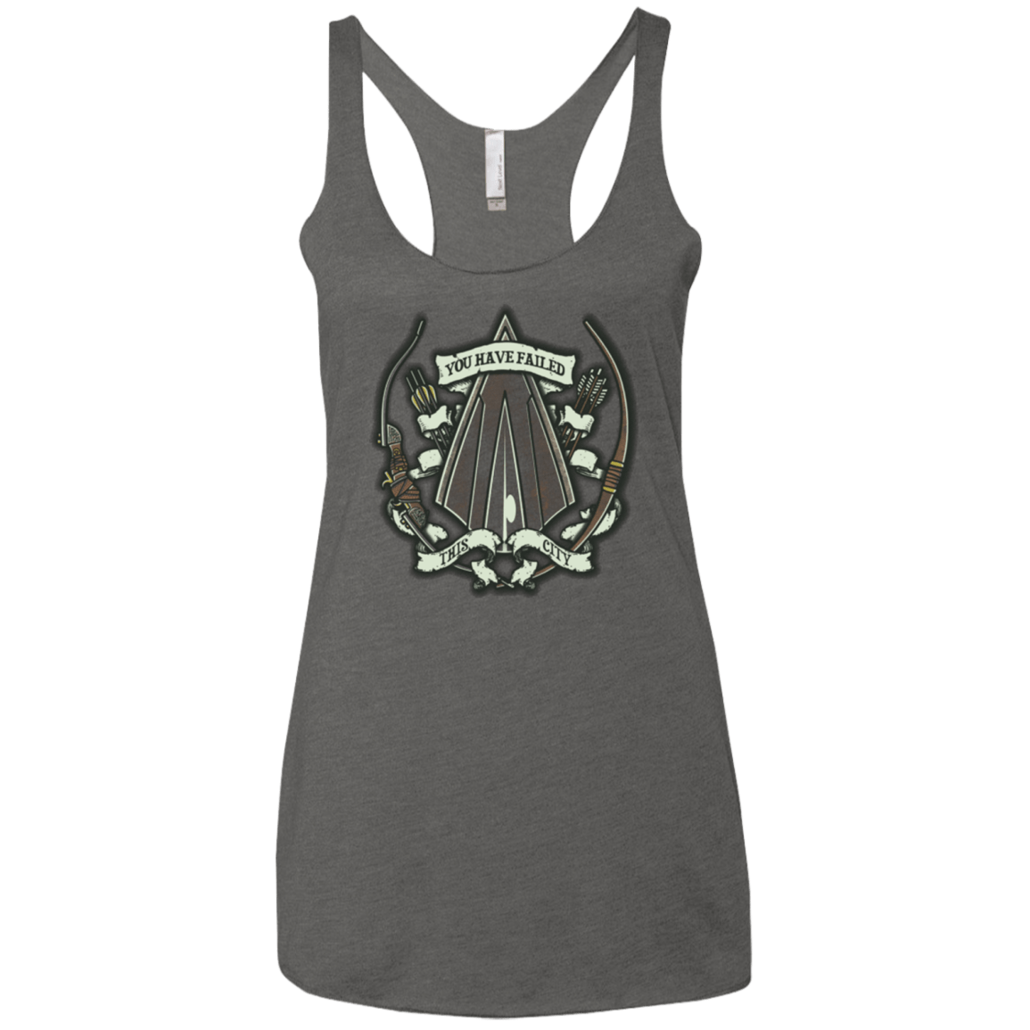 T-Shirts Premium Heather / X-Small The Arrow Crest Women's Triblend Racerback Tank