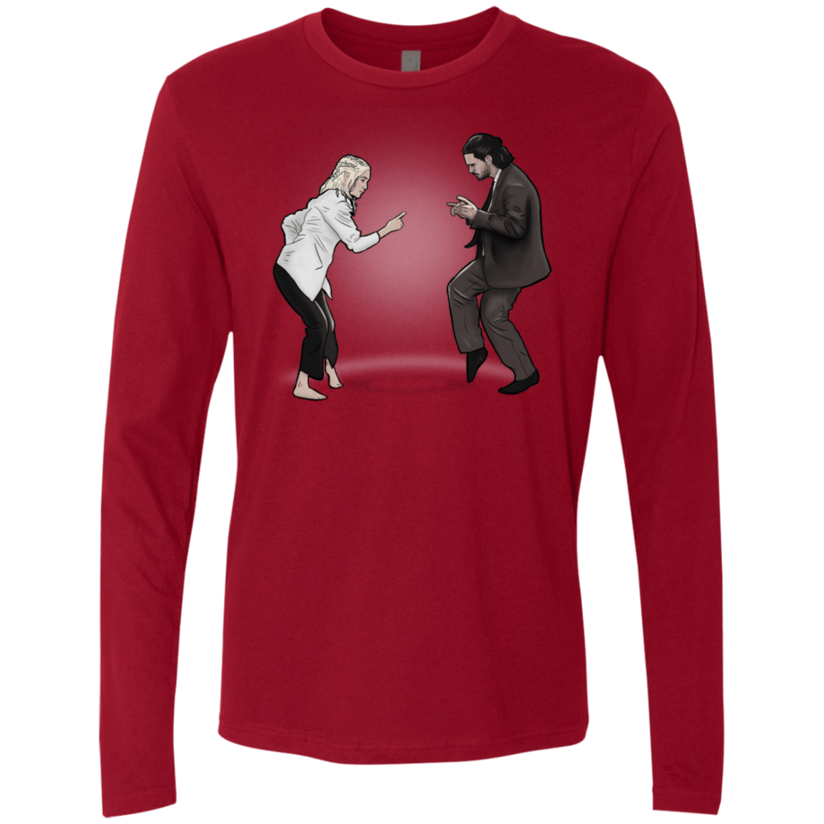 T-Shirts Cardinal / S The Ballad of Jon and Dany Men's Premium Long Sleeve