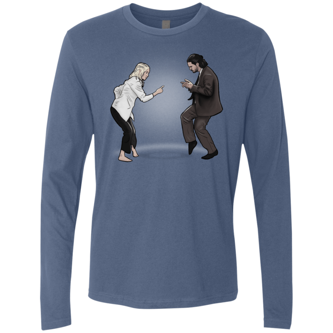 T-Shirts Indigo / S The Ballad of Jon and Dany Men's Premium Long Sleeve