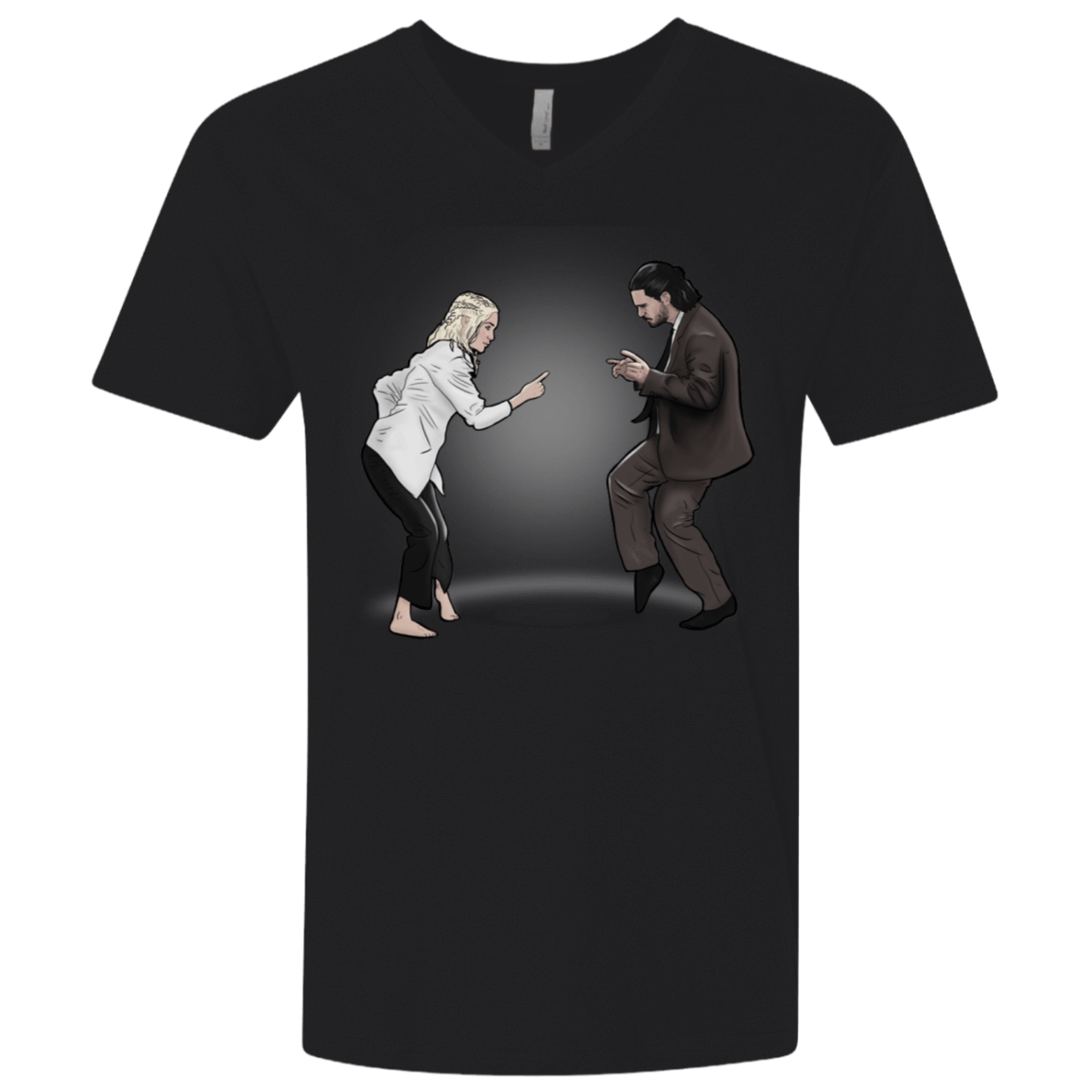 T-Shirts Black / X-Small The Ballad of Jon and Dany Men's Premium V-Neck