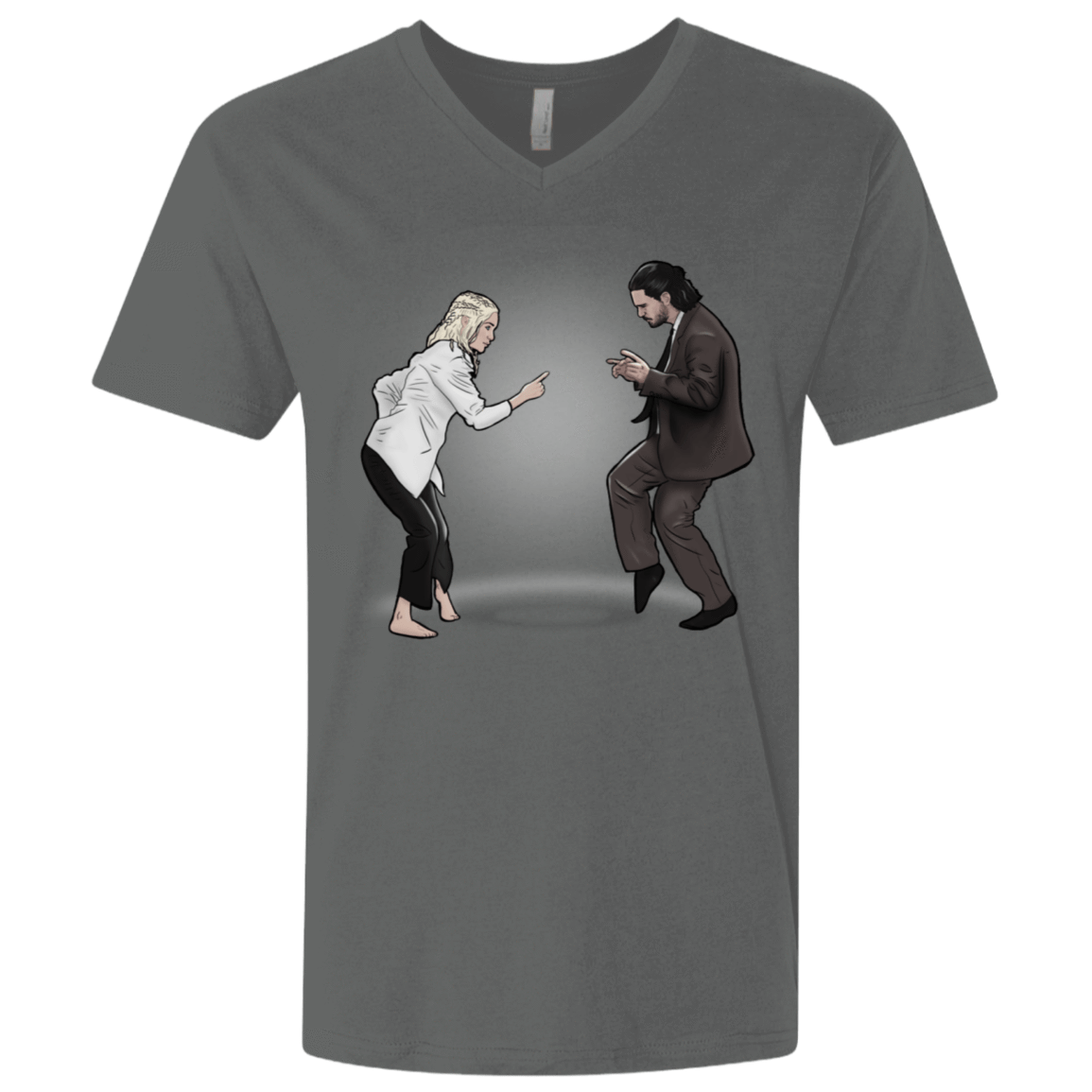 T-Shirts Heavy Metal / X-Small The Ballad of Jon and Dany Men's Premium V-Neck