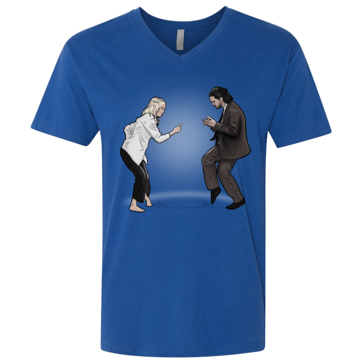 T-Shirts Royal / X-Small The Ballad of Jon and Dany Men's Premium V-Neck