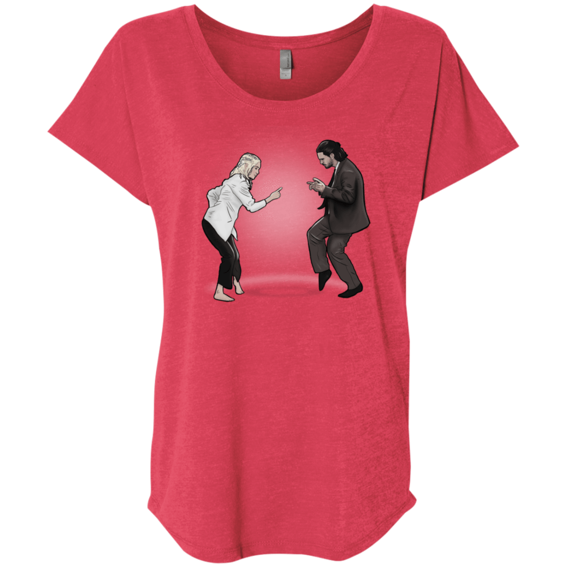 T-Shirts Vintage Red / X-Small The Ballad of Jon and Dany Triblend Dolman Sleeve