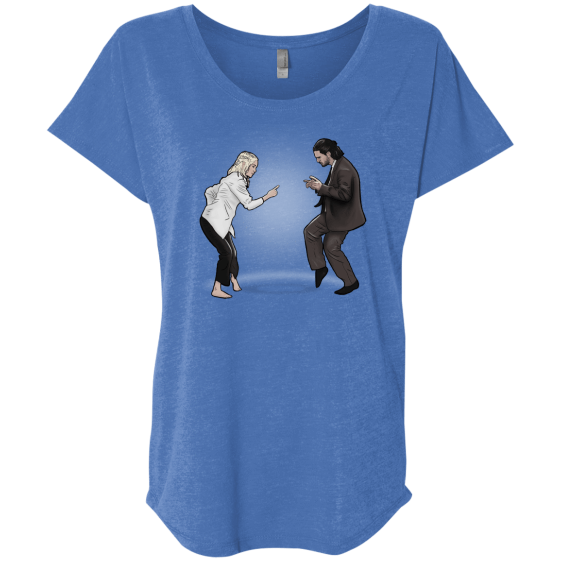 T-Shirts Vintage Royal / X-Small The Ballad of Jon and Dany Triblend Dolman Sleeve