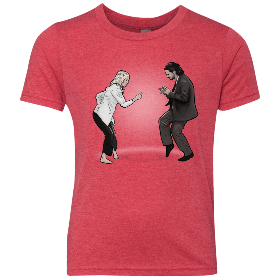 T-Shirts Vintage Red / YXS The Ballad of Jon and Dany Youth Triblend T-Shirt