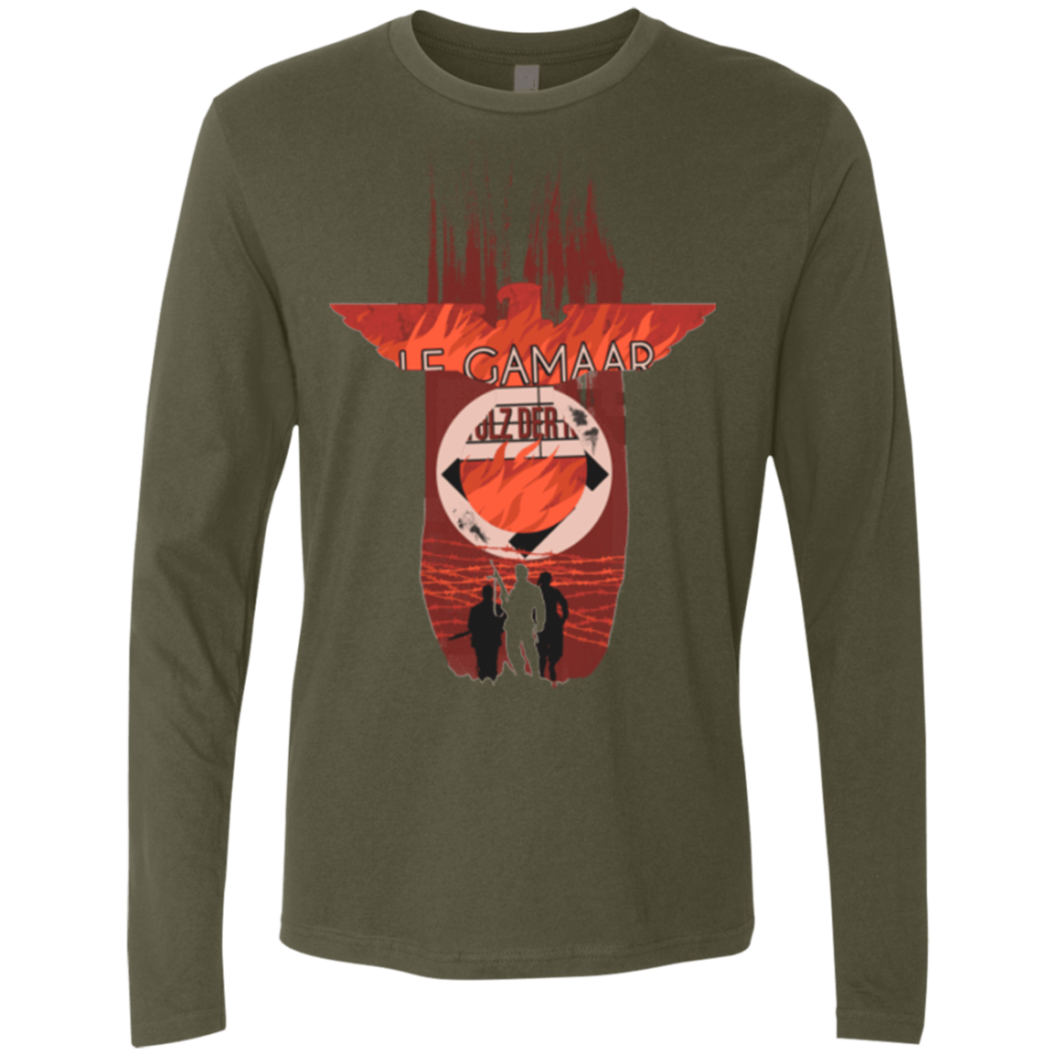T-Shirts Military Green / Small The Basterds Men's Premium Long Sleeve