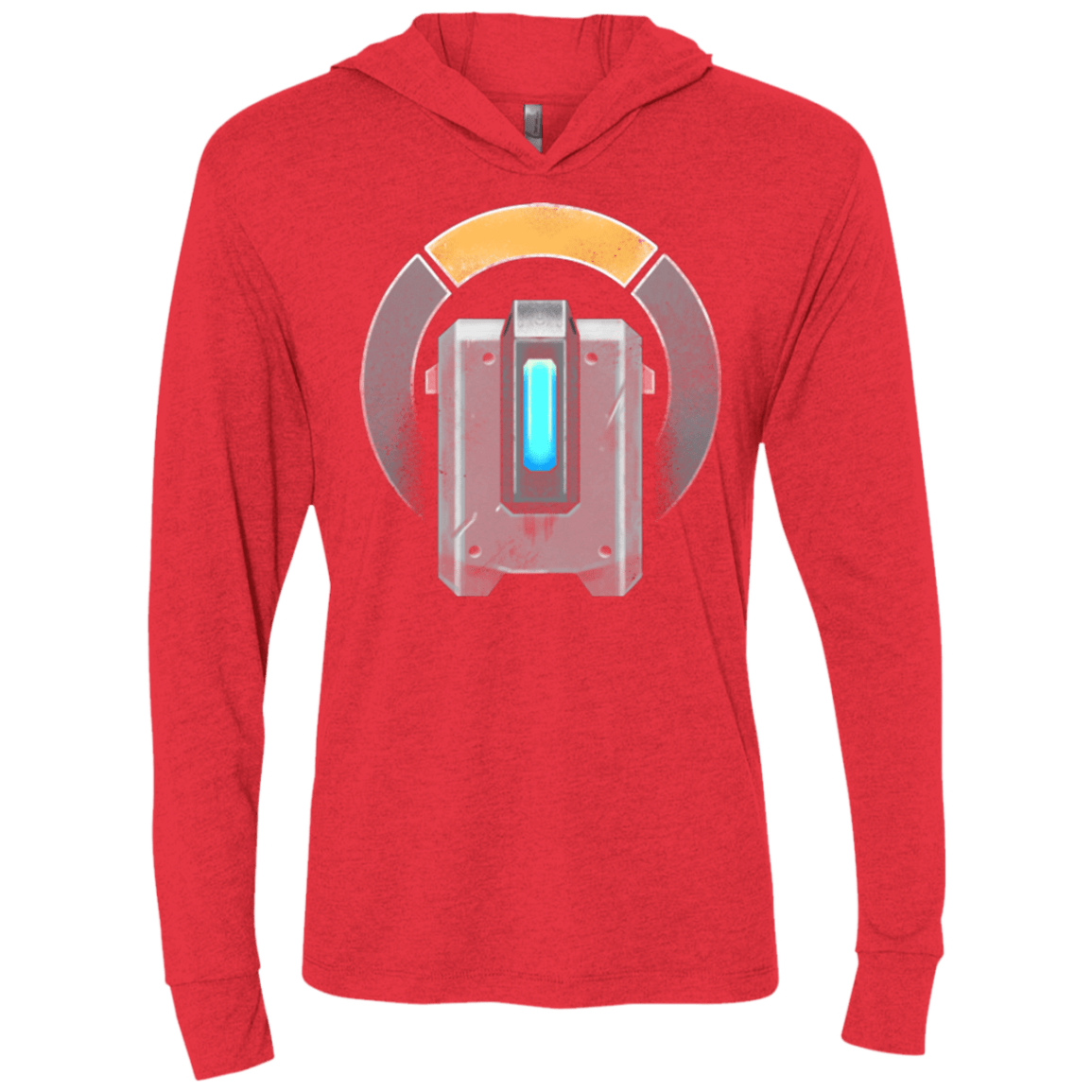 T-Shirts Vintage Red / X-Small The Battle Automaton Triblend Long Sleeve Hoodie Tee