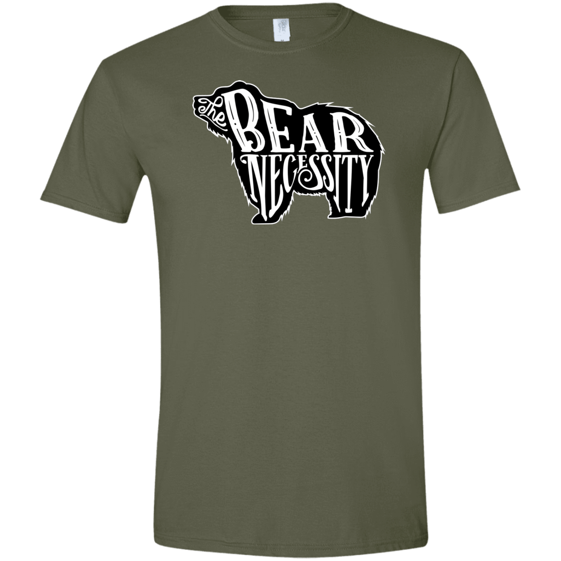 T-Shirts Military Green / S The Bear Necessity Men's Semi-Fitted Softstyle