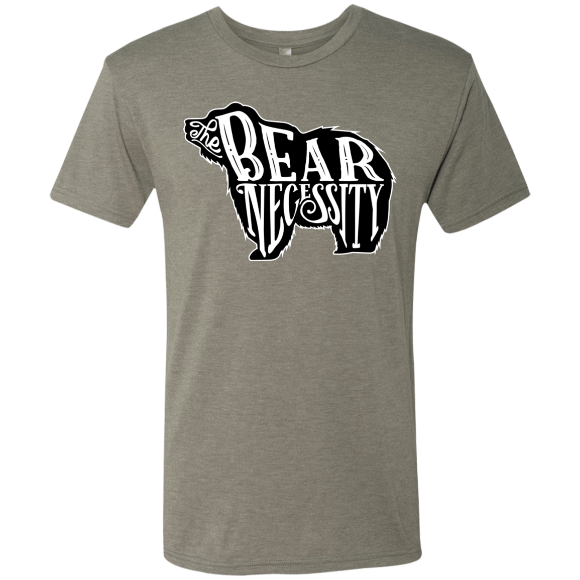 T-Shirts Venetian Grey / S The Bear Necessity Men's Triblend T-Shirt