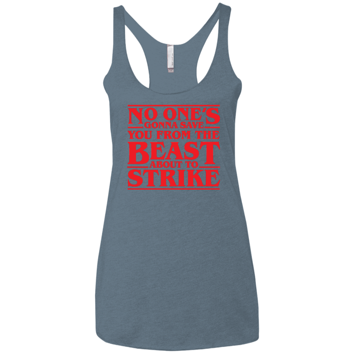 T-Shirts Indigo / X-Small The Beast Women's Triblend Racerback Tank
