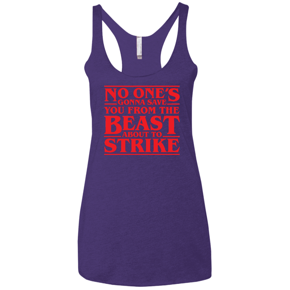 T-Shirts Purple / X-Small The Beast Women's Triblend Racerback Tank