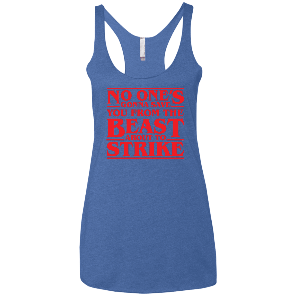 T-Shirts Vintage Royal / X-Small The Beast Women's Triblend Racerback Tank