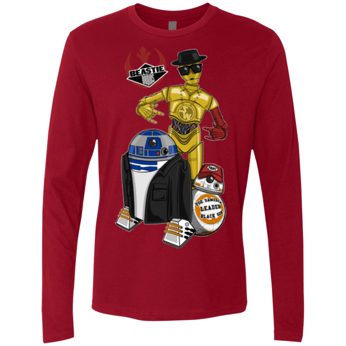 T-Shirts Cardinal / Small The Beastie Droids Men's Premium Long Sleeve