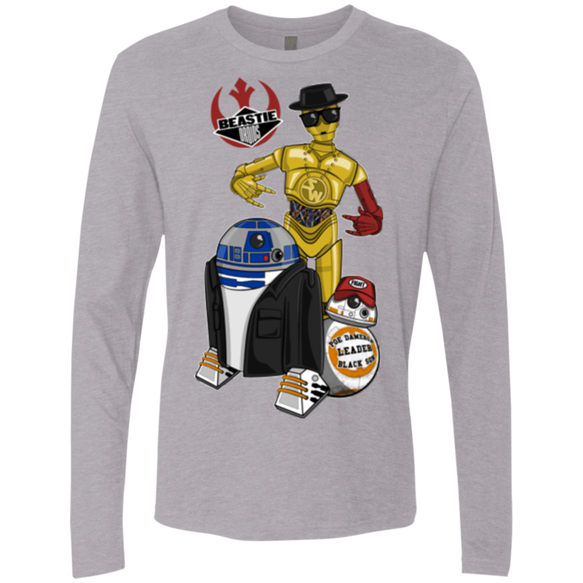 T-Shirts Heather Grey / Small The Beastie Droids Men's Premium Long Sleeve