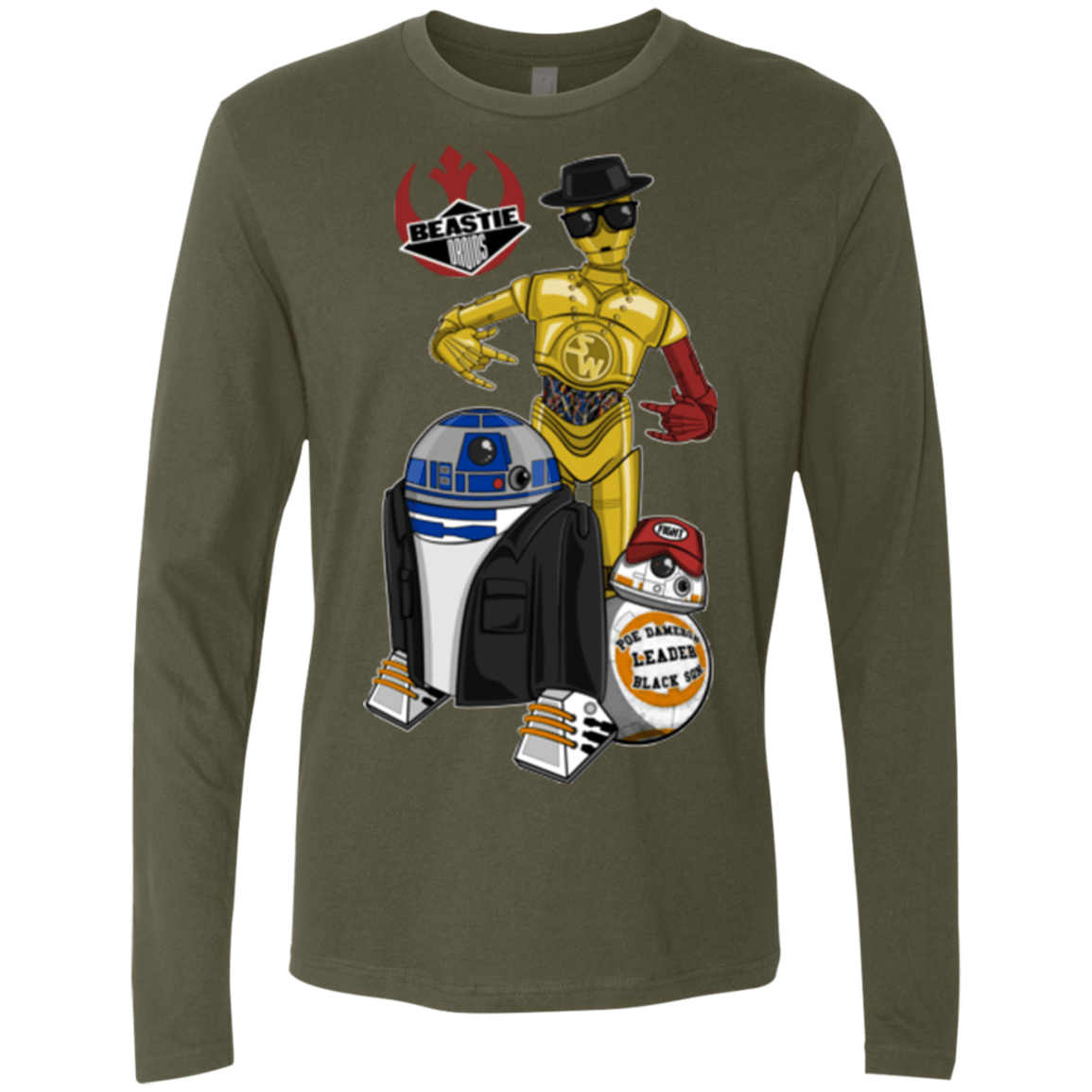 T-Shirts Military Green / Small The Beastie Droids Men's Premium Long Sleeve