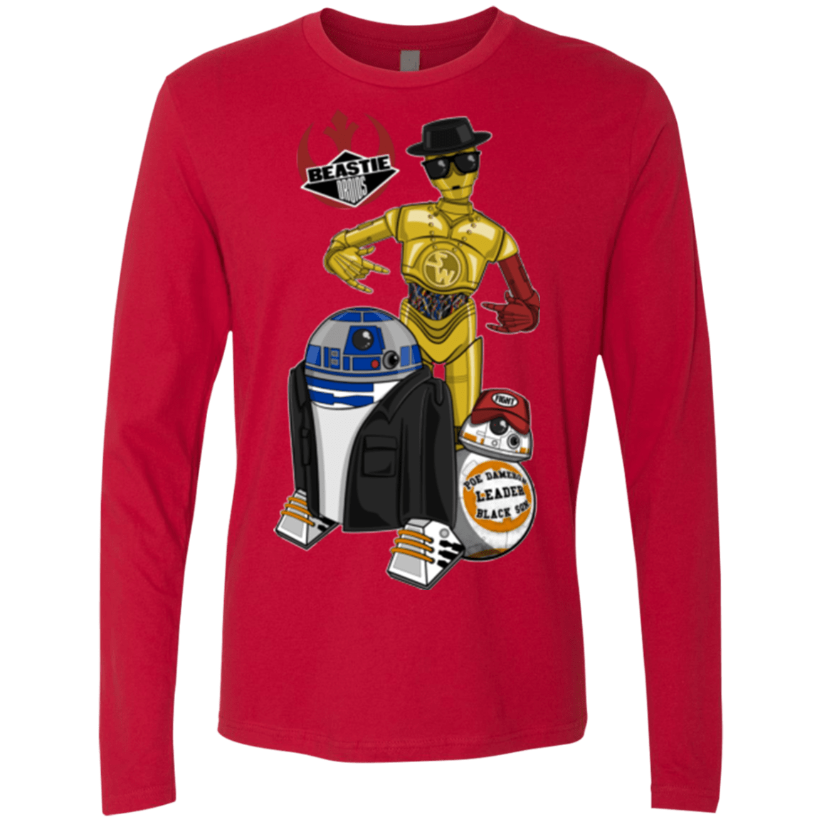 T-Shirts Red / Small The Beastie Droids Men's Premium Long Sleeve