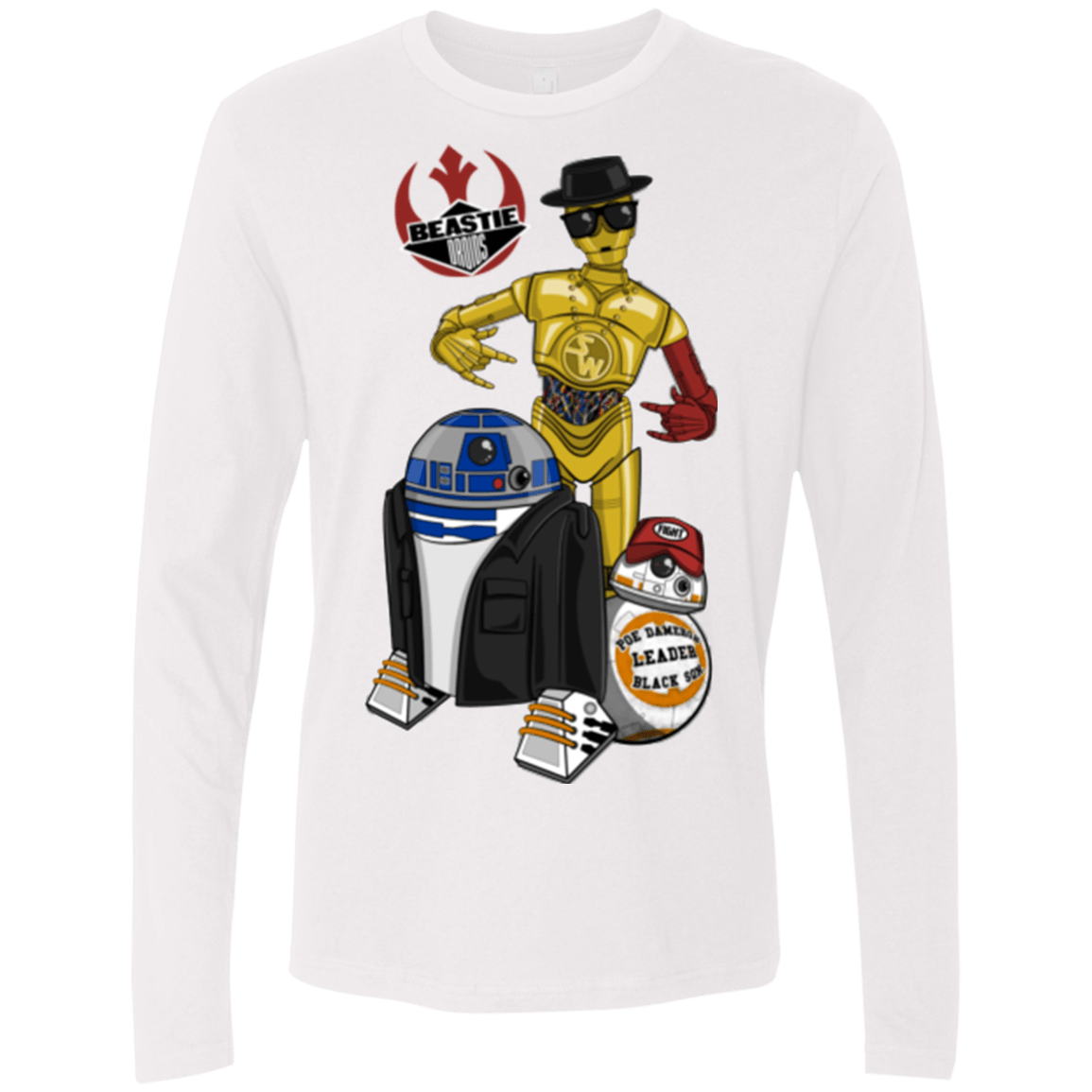 T-Shirts White / Small The Beastie Droids Men's Premium Long Sleeve