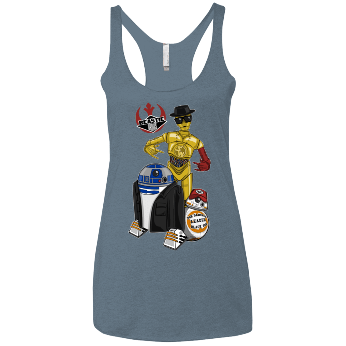 T-Shirts Indigo / X-Small The Beastie Droids Women's Triblend Racerback Tank