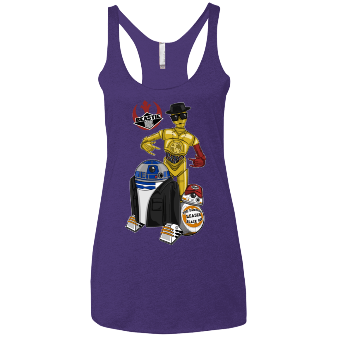 T-Shirts Purple / X-Small The Beastie Droids Women's Triblend Racerback Tank