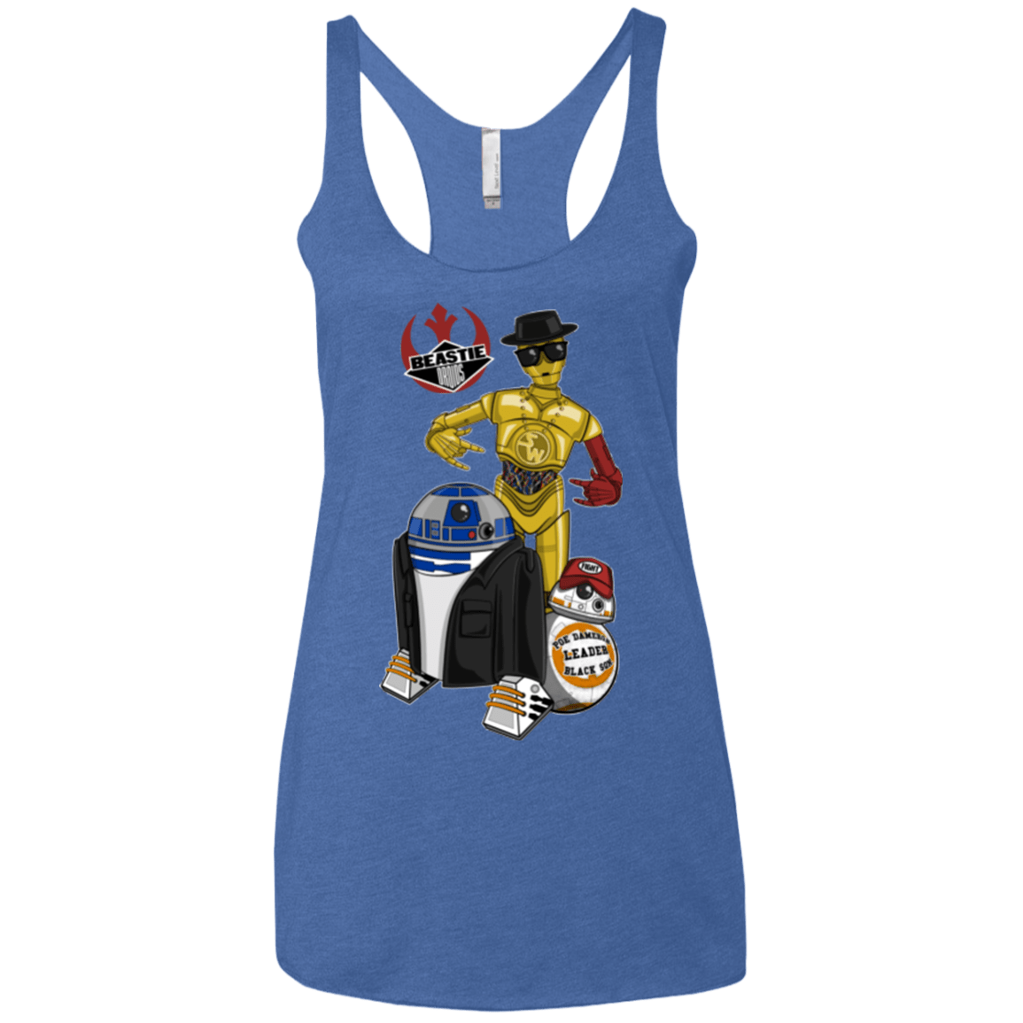 T-Shirts Vintage Royal / X-Small The Beastie Droids Women's Triblend Racerback Tank