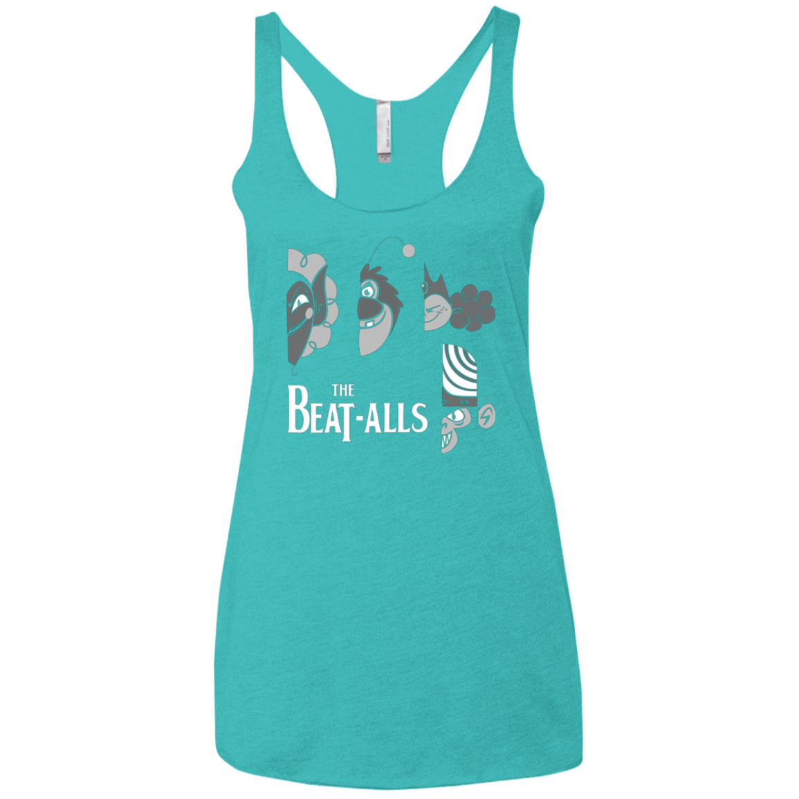 T-Shirts Tahiti Blue / X-Small The Beat Alls Women's Triblend Racerback Tank