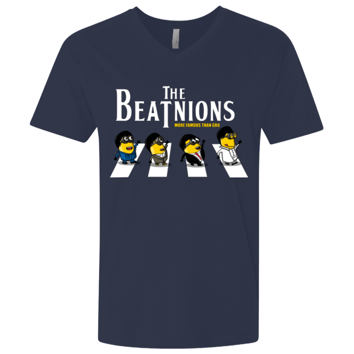 T-Shirts Midnight Navy / X-Small The Beatnions Men's Premium V-Neck