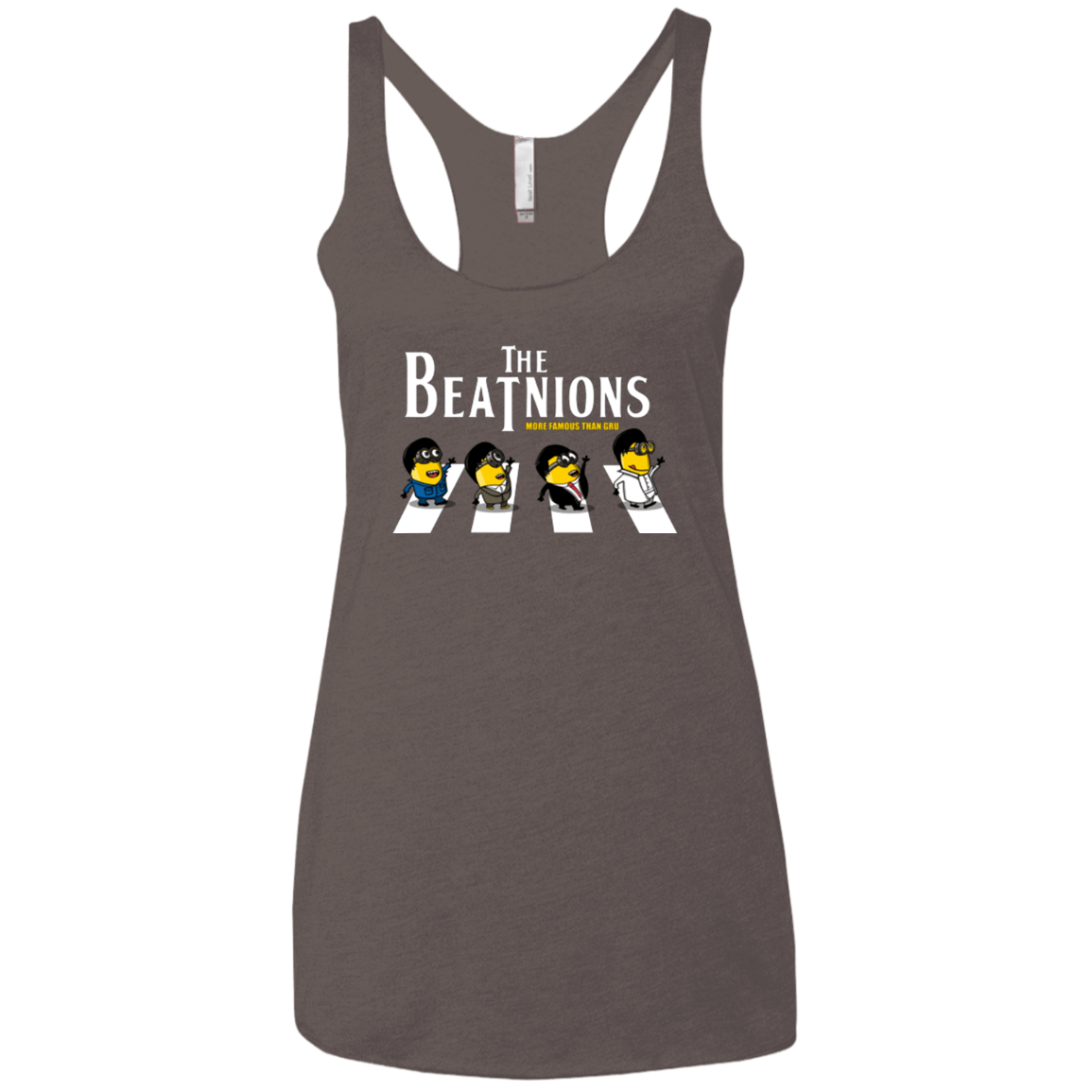 T-Shirts Macchiato / X-Small The Beatnions Women's Triblend Racerback Tank