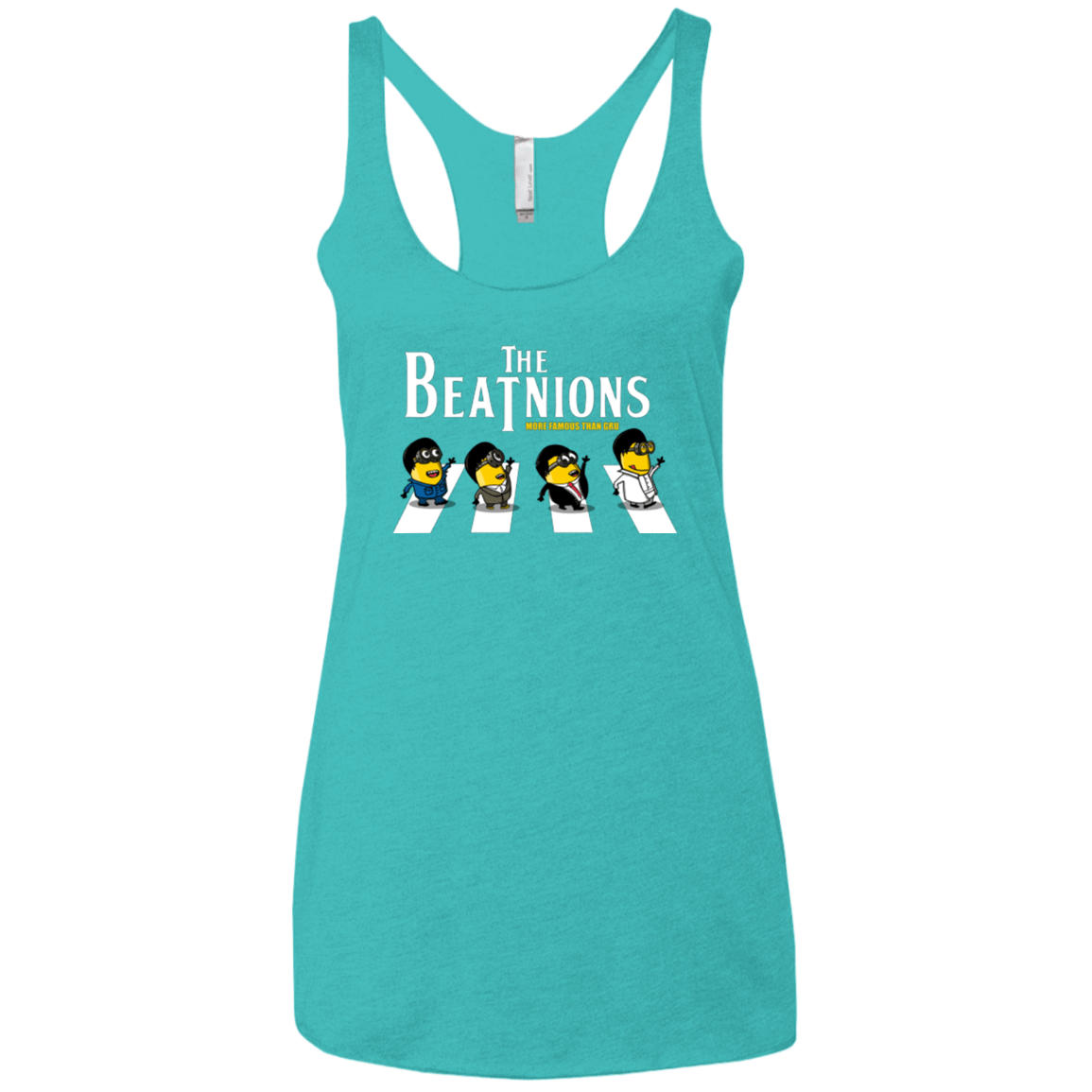 T-Shirts Tahiti Blue / X-Small The Beatnions Women's Triblend Racerback Tank
