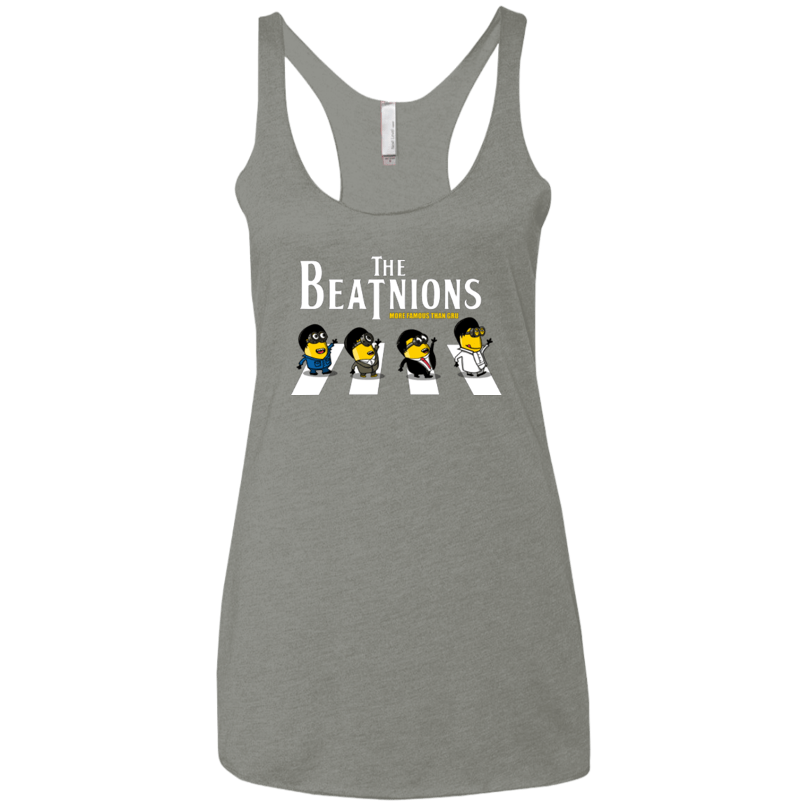 T-Shirts Venetian Grey / X-Small The Beatnions Women's Triblend Racerback Tank