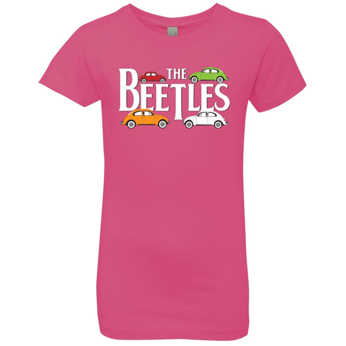 T-Shirts Hot Pink / YXS The Beetles Girls Premium T-Shirt