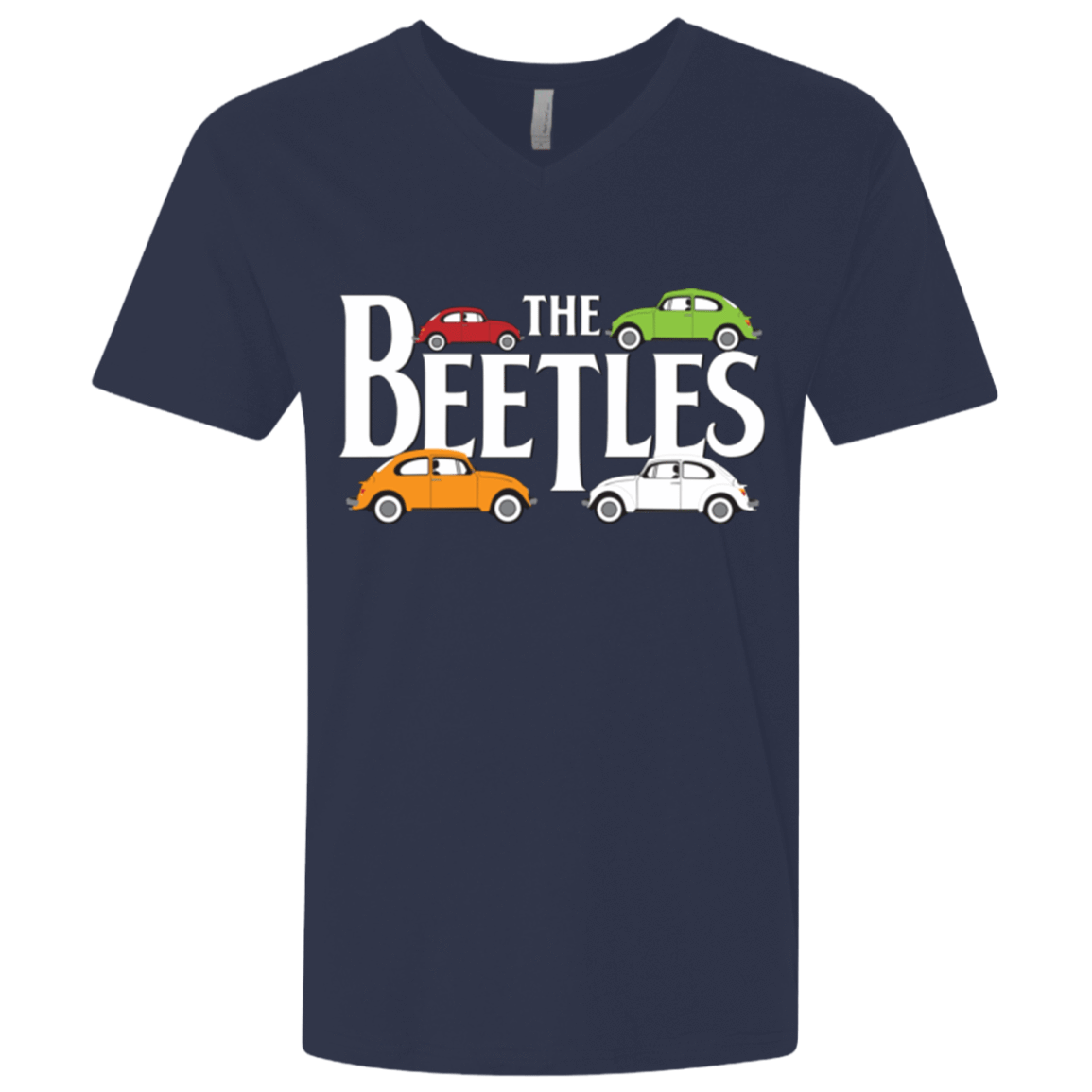 T-Shirts Midnight Navy / X-Small The Beetles Men's Premium V-Neck