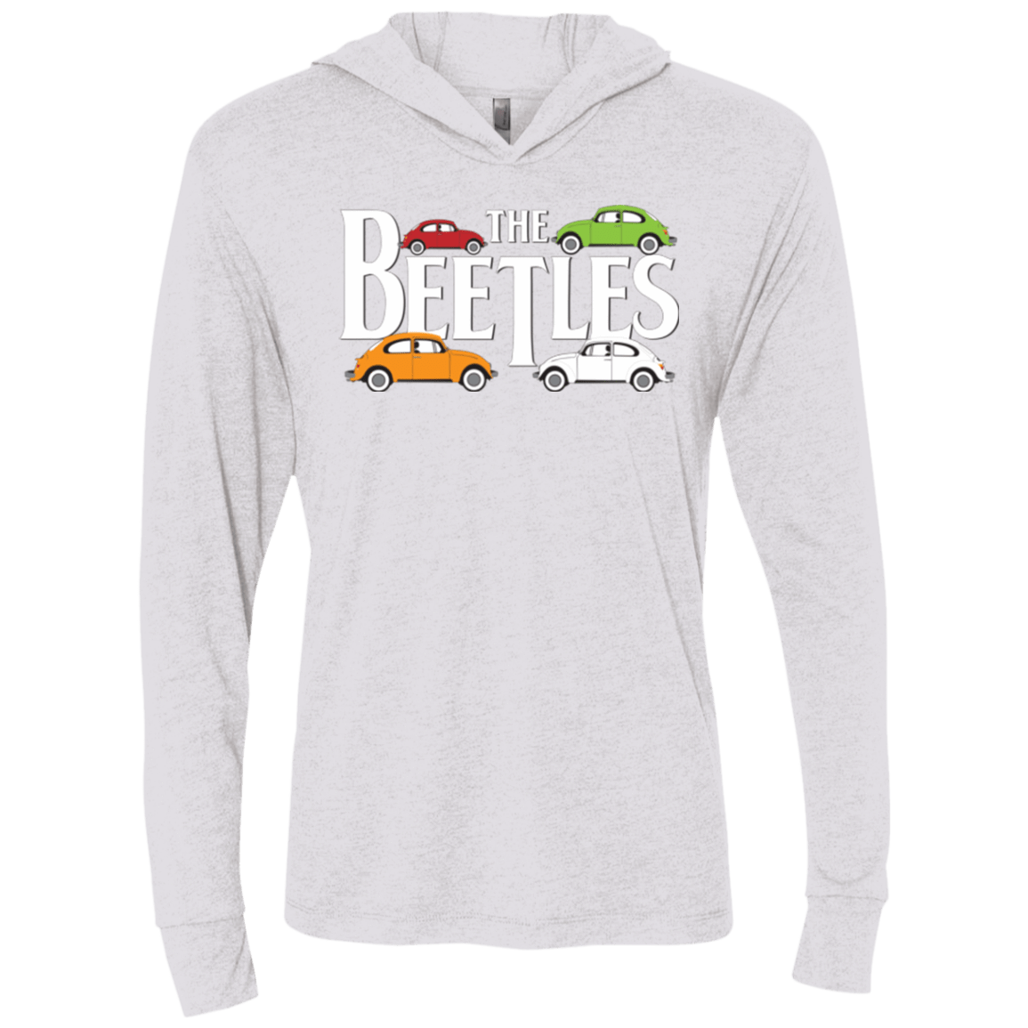 T-Shirts Heather White / X-Small The Beetles Triblend Long Sleeve Hoodie Tee