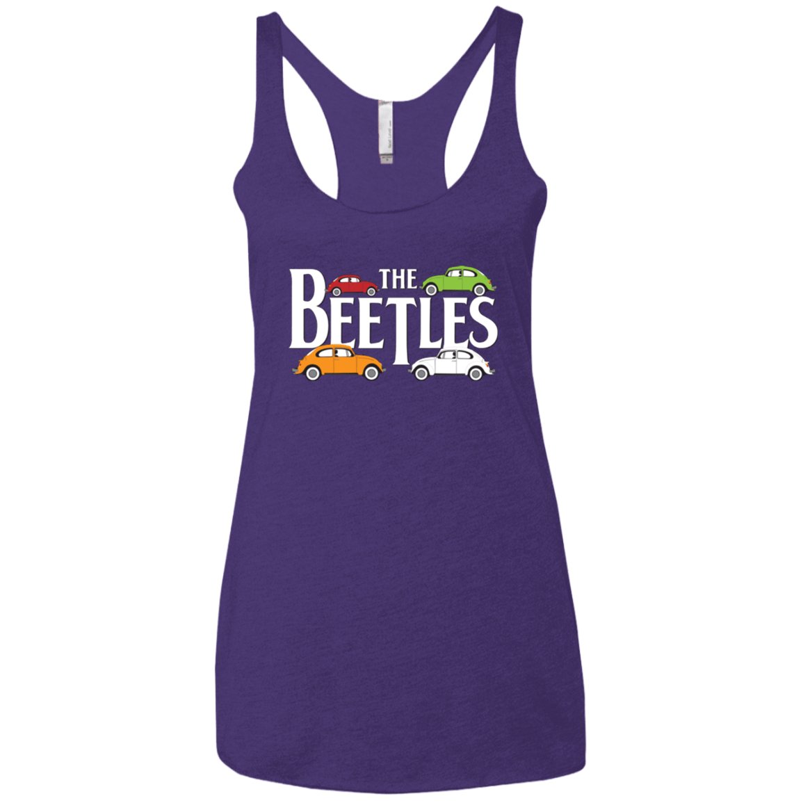 T-Shirts Purple / X-Small The Beetles Women's Triblend Racerback Tank