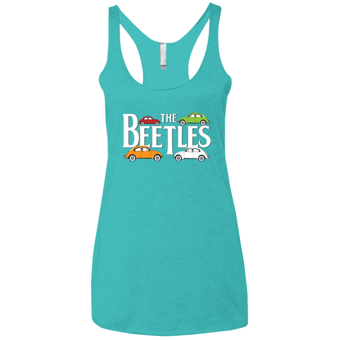 T-Shirts Tahiti Blue / X-Small The Beetles Women's Triblend Racerback Tank