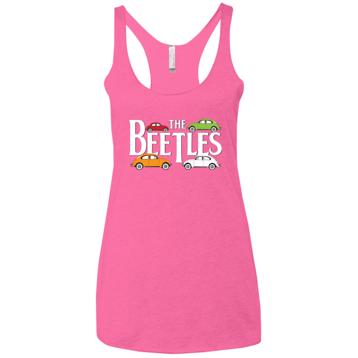 T-Shirts Vintage Pink / X-Small The Beetles Women's Triblend Racerback Tank