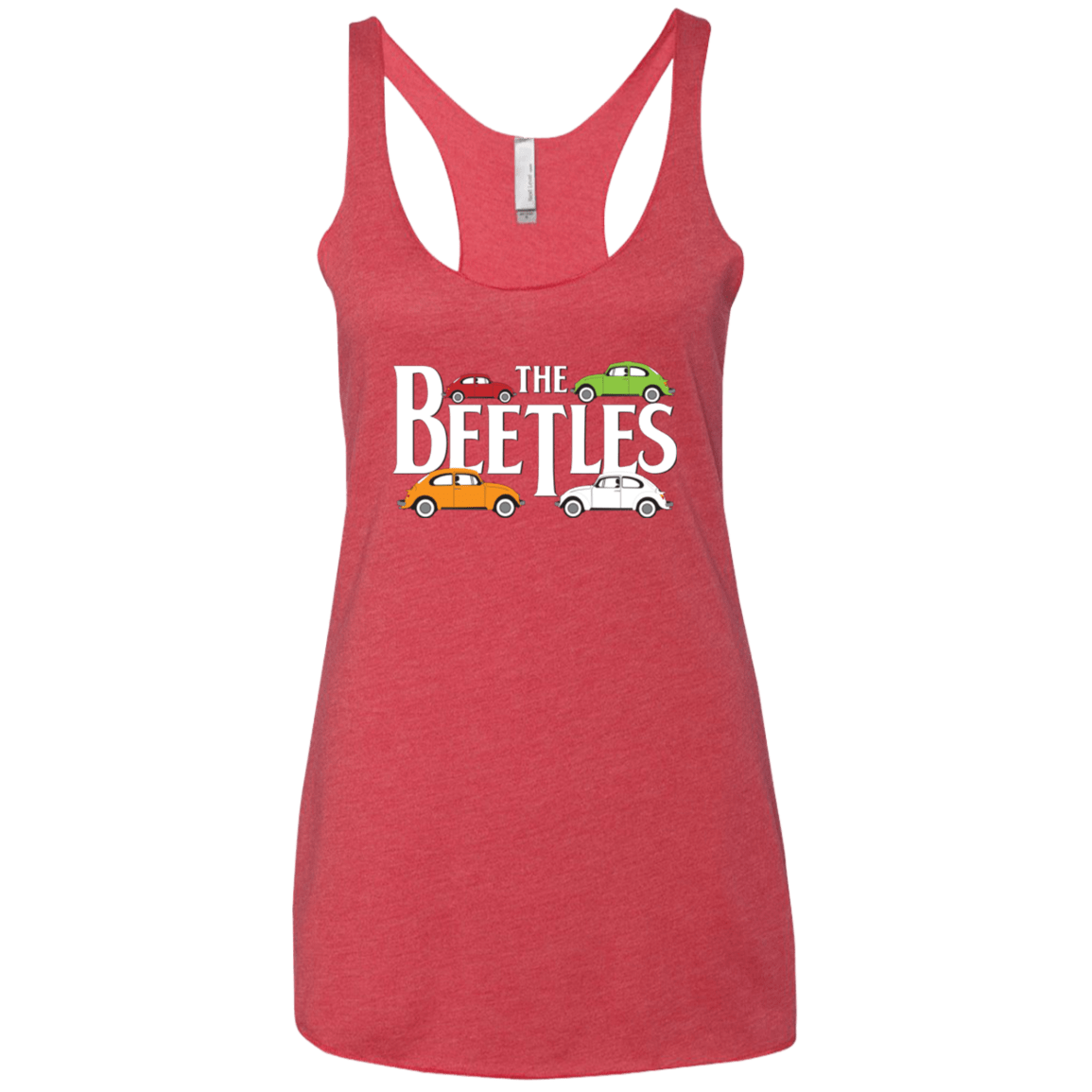 T-Shirts Vintage Red / X-Small The Beetles Women's Triblend Racerback Tank