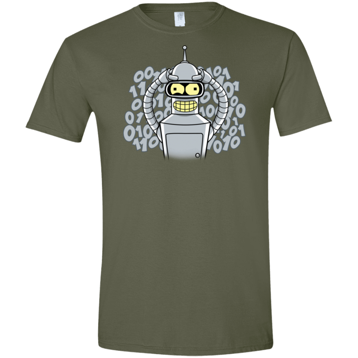 T-Shirts Military Green / S The Bender Joke Men's Semi-Fitted Softstyle