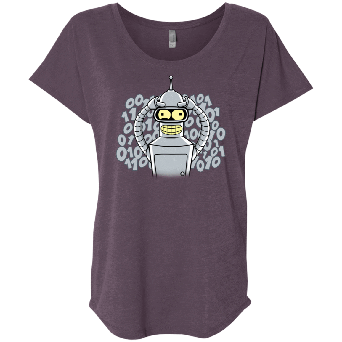 T-Shirts Vintage Purple / X-Small The Bender Joke Triblend Dolman Sleeve