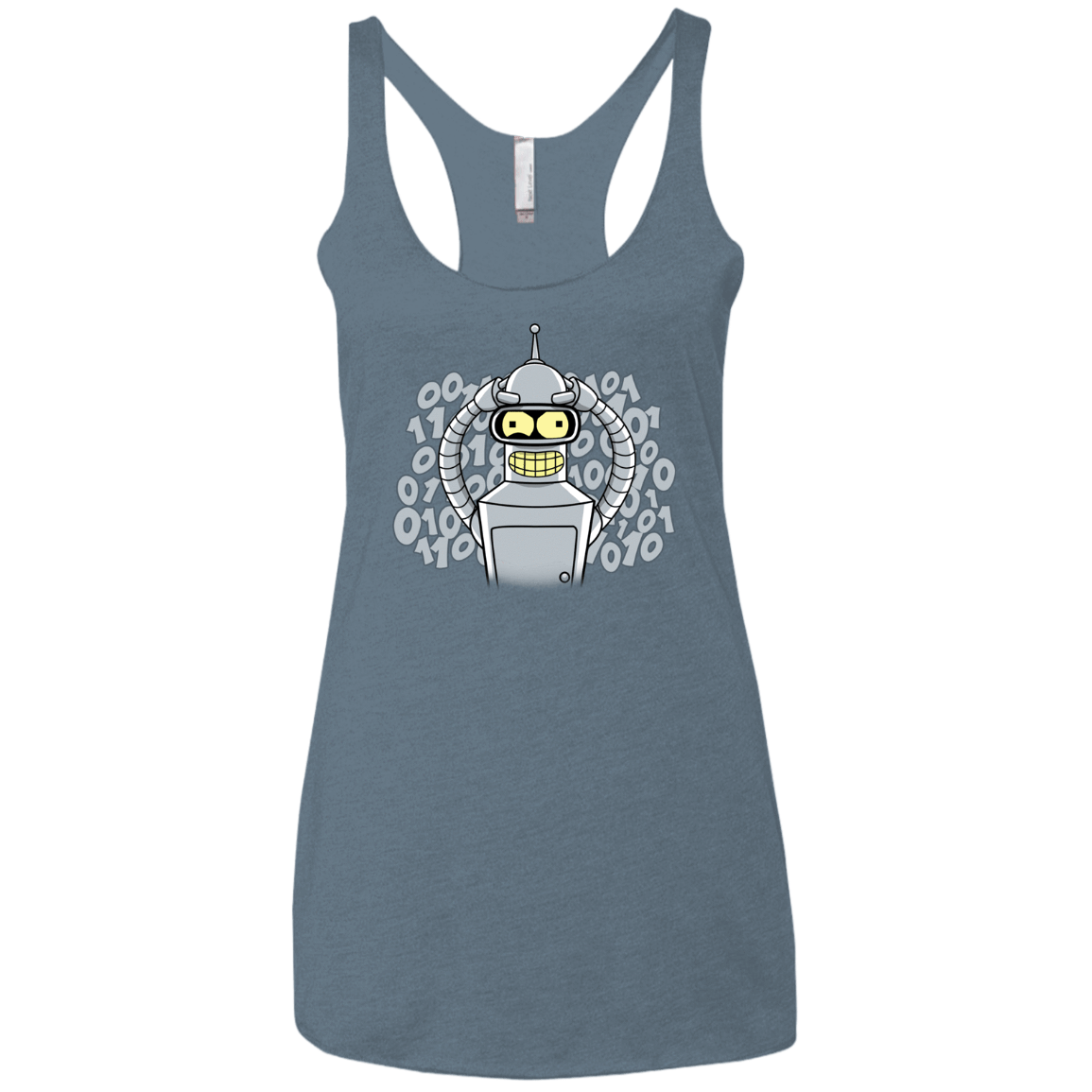 T-Shirts Indigo / X-Small The Bender Joke Women's Triblend Racerback Tank