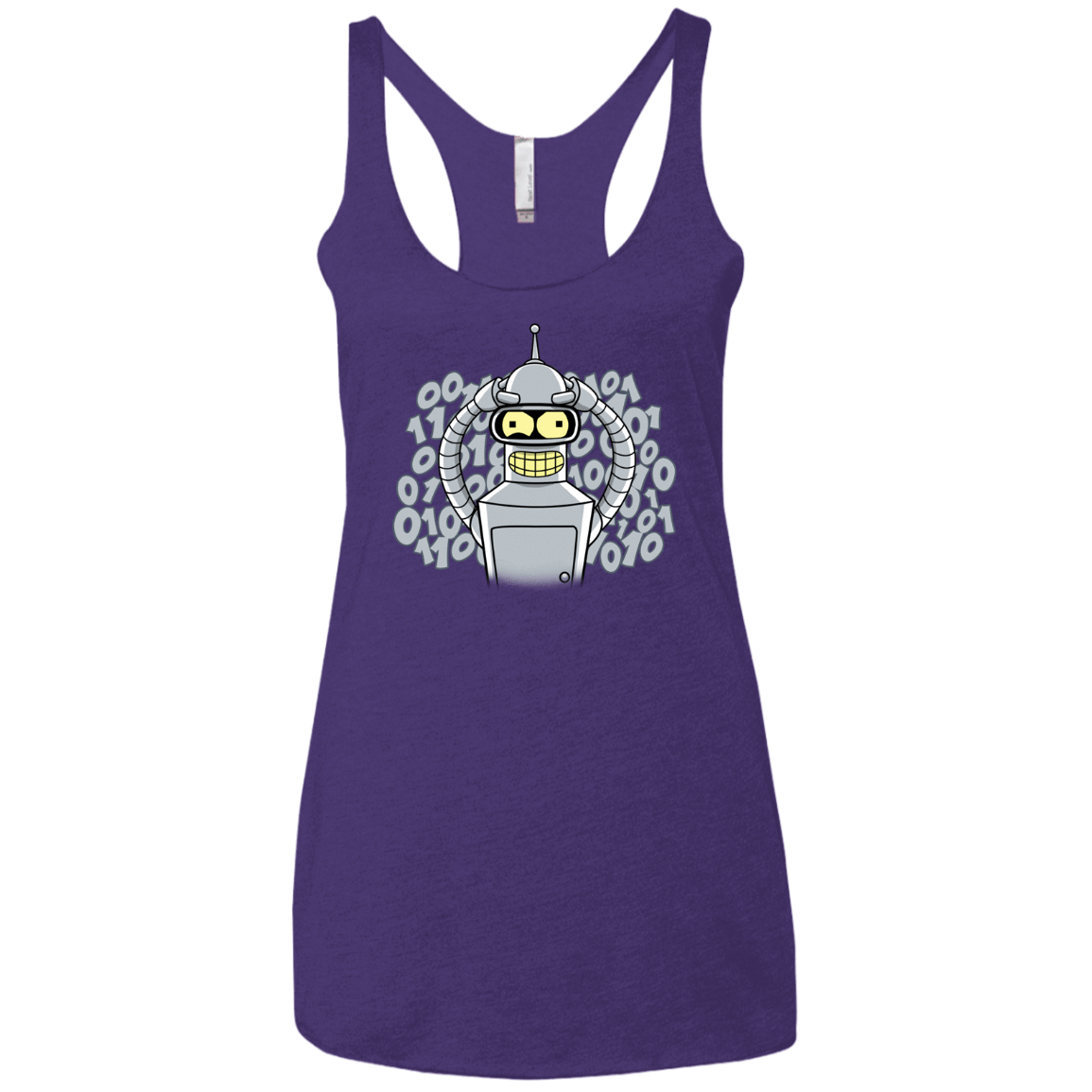 T-Shirts Purple Rush / X-Small The Bender Joke Women's Triblend Racerback Tank