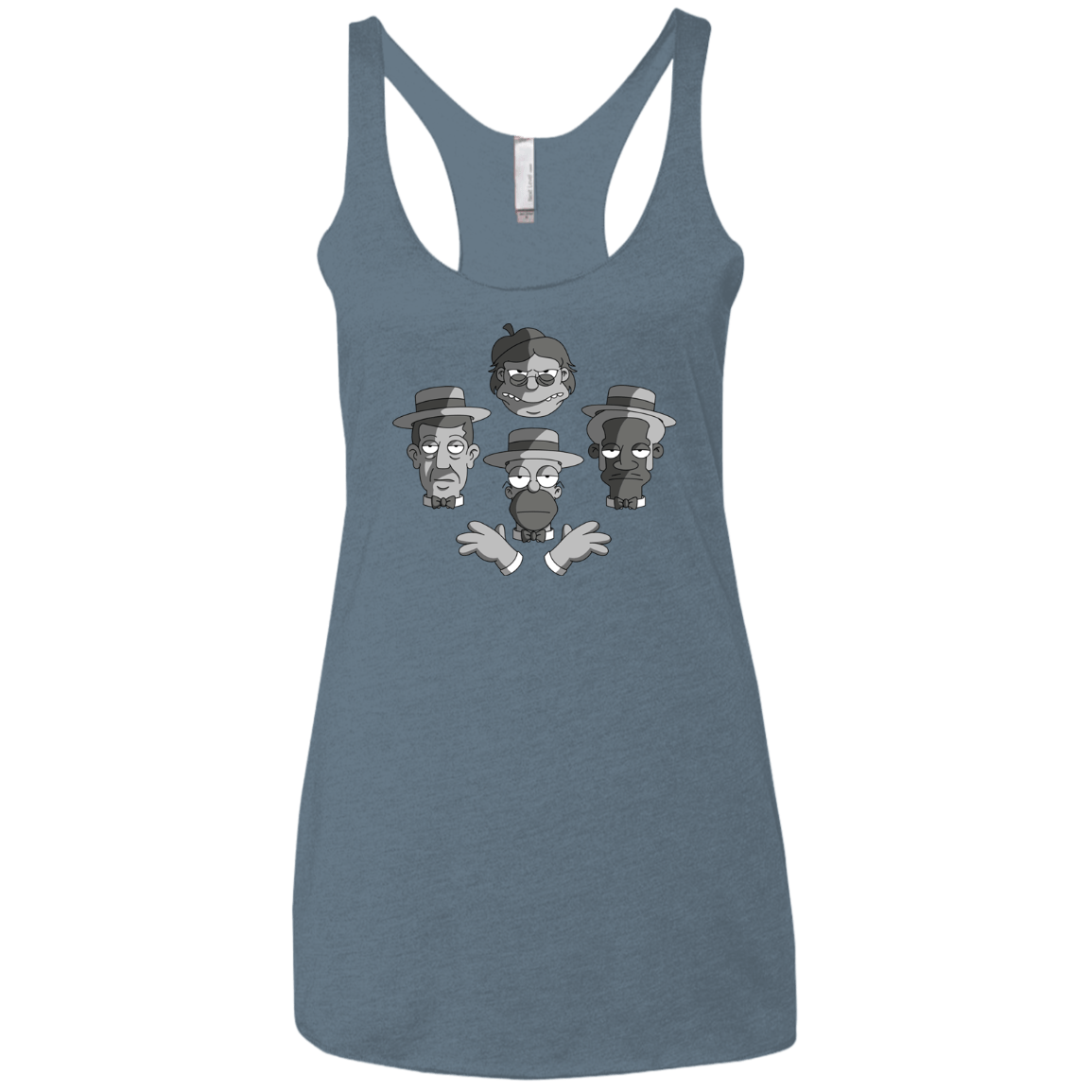 T-Shirts Indigo / X-Small The Besharps Rhapsody Women's Triblend Racerback Tank