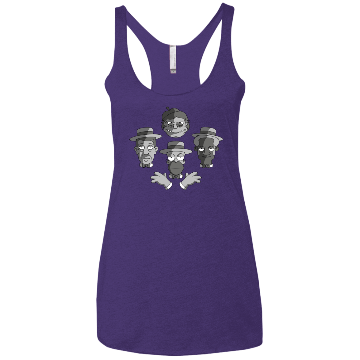 T-Shirts Purple Rush / X-Small The Besharps Rhapsody Women's Triblend Racerback Tank